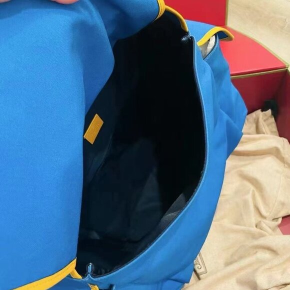 NIB Authentic Gucci Canvas Childrens Sciroppo Patch Backpack - Picture 5 of 8